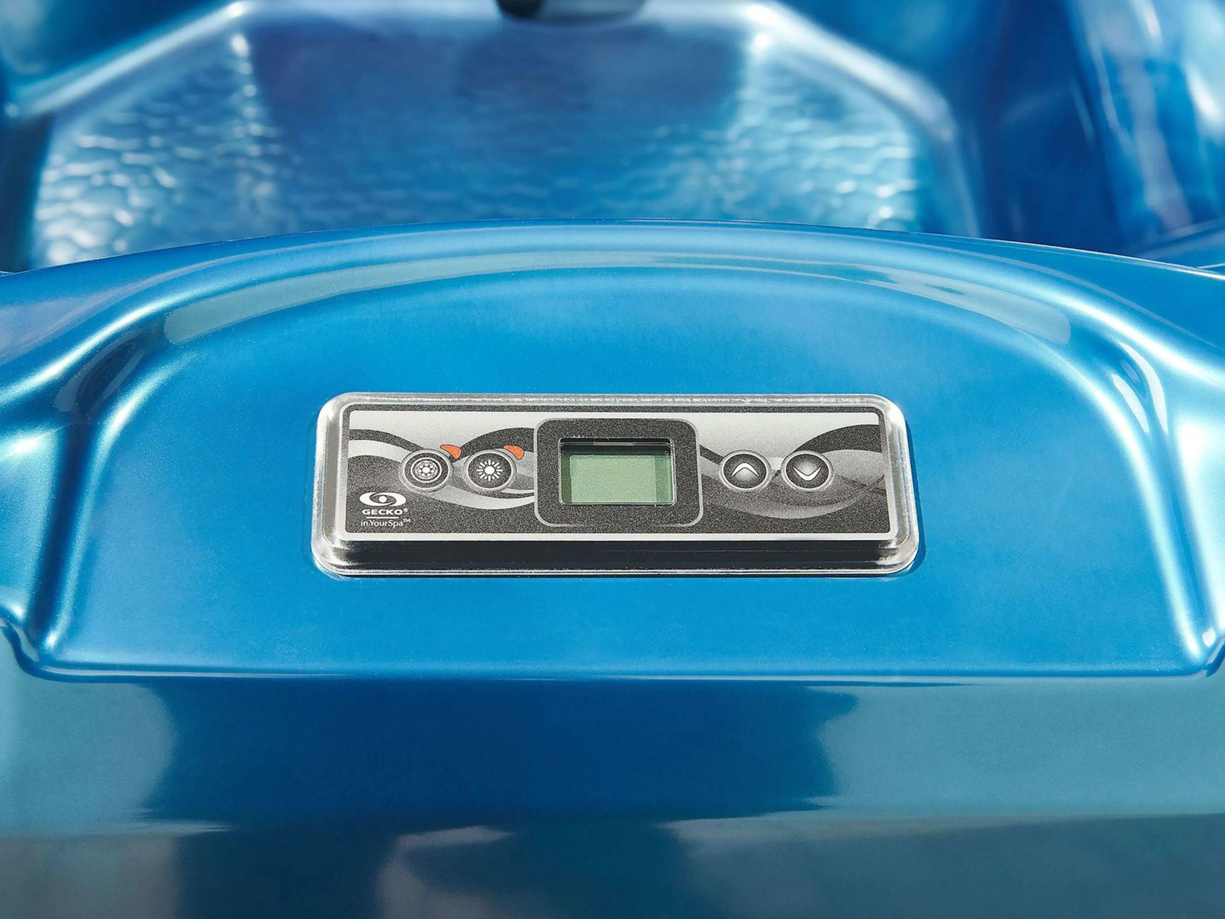 Buiten hottub met LED TULAROSA Blauw
