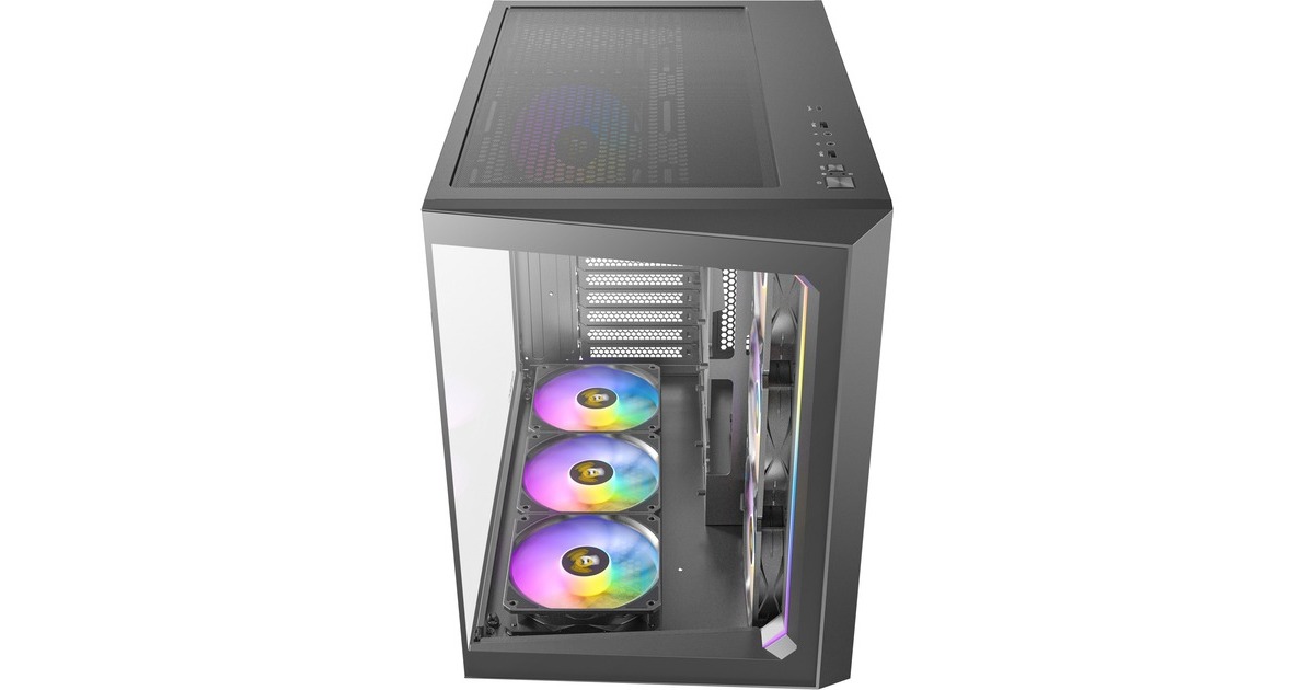 AntecC5 ARGB midi tower behuizing  (Zwart | 2x USB-A | 1x USB-C | Tempered Glass)