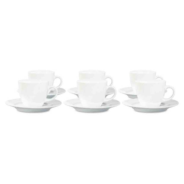 Blokker kop en schotel Riga - 200 ml - 6 stuks
