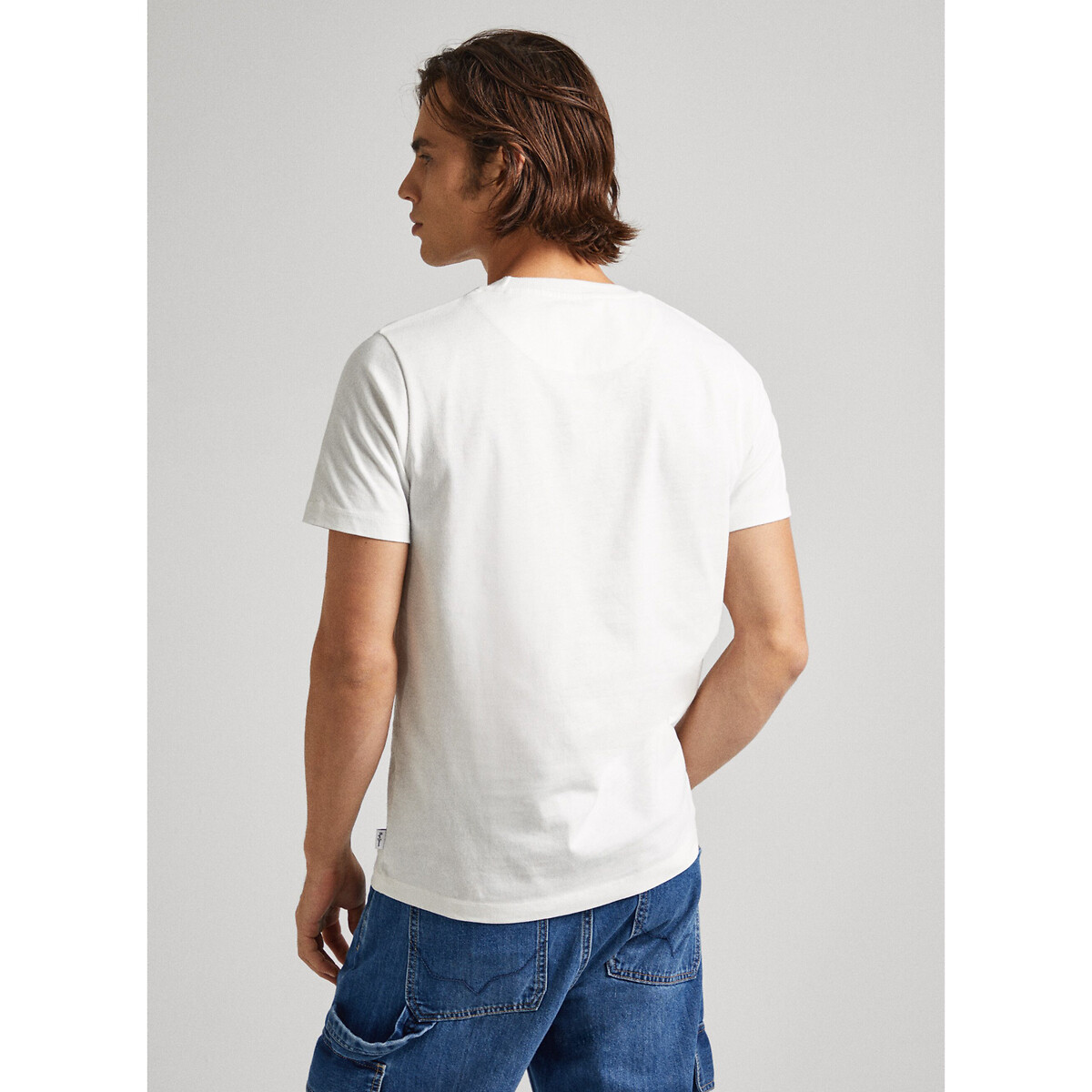 PEPE JEANS<br>Camiseta com gola redonda e logo estampado