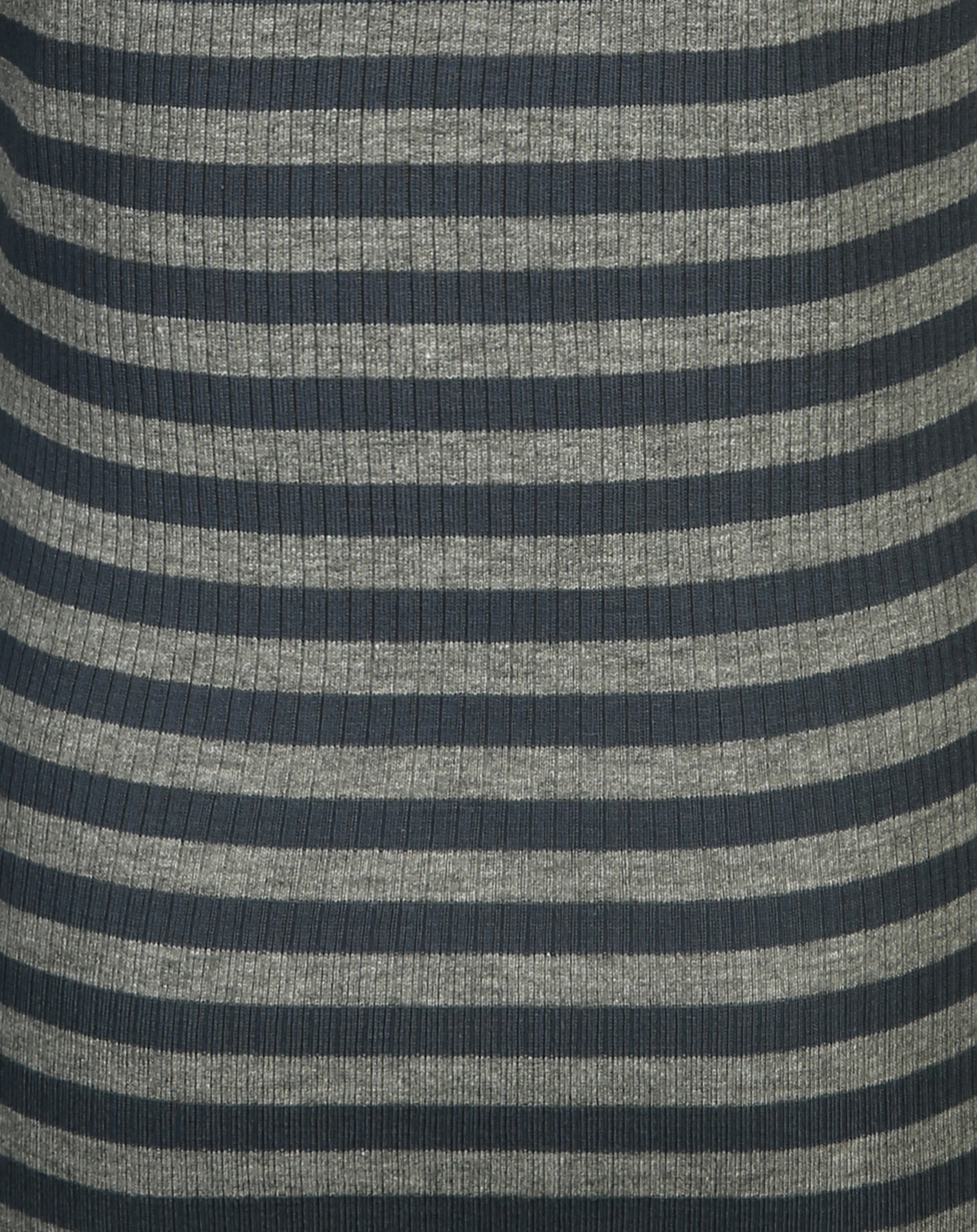 Langarmshirt RIB STRIPE in blue/grey melange