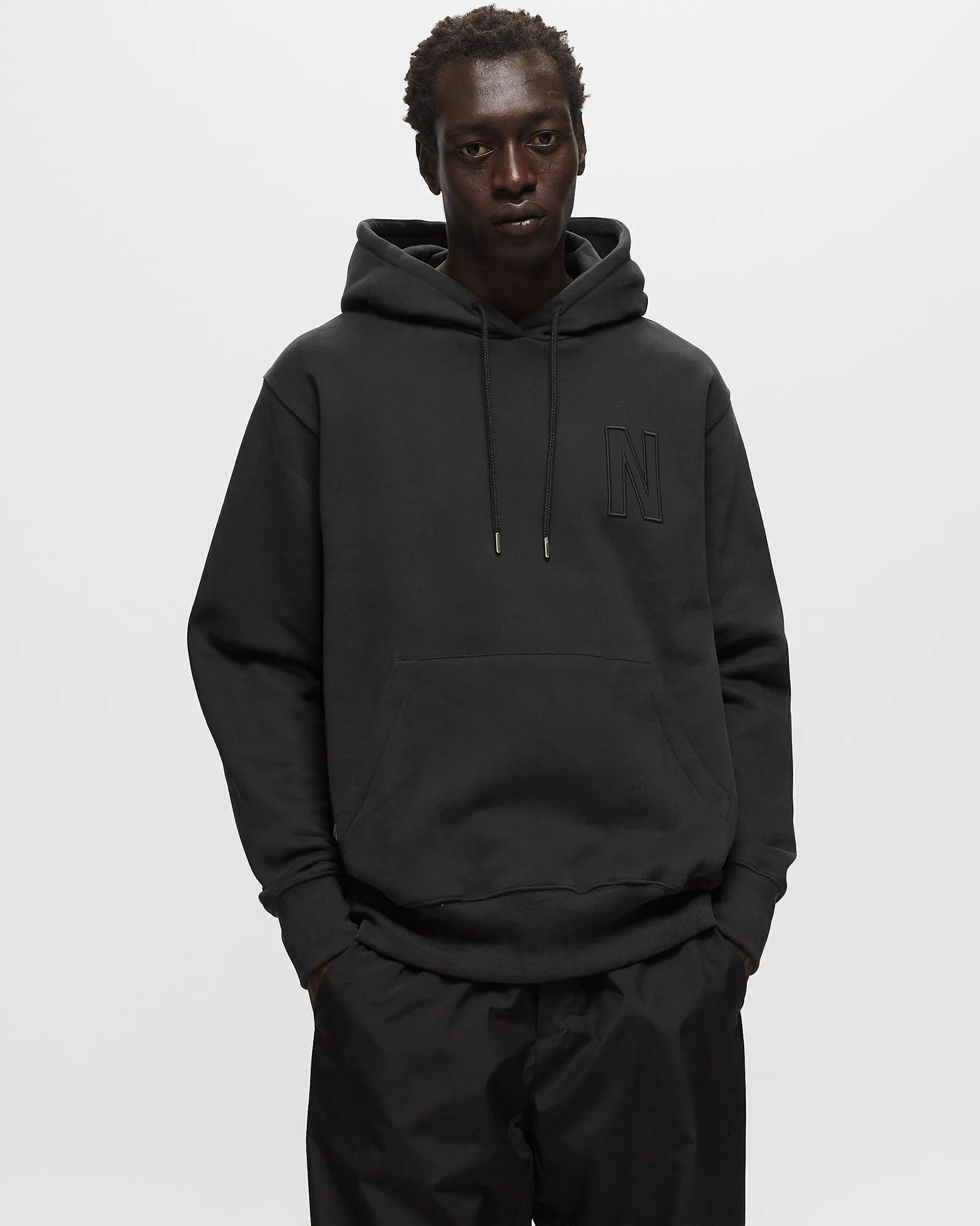 Norse Projects Arne Relaxed Organic Brushed Fleece N Logo Hoodie
