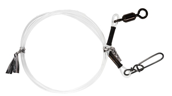 Bas de Ligne Carnassier BKK Fluorocarbon Leader HD Pike Snap 50cm (2 pièces)