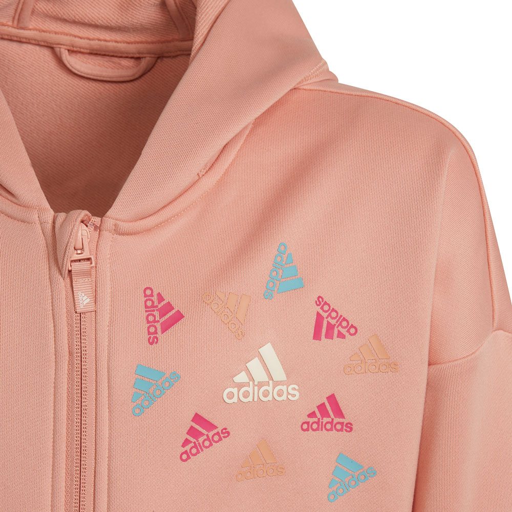 adidas Aeroready Up2Move Training Loose Kapuzenjacke Mädchen ambient blush