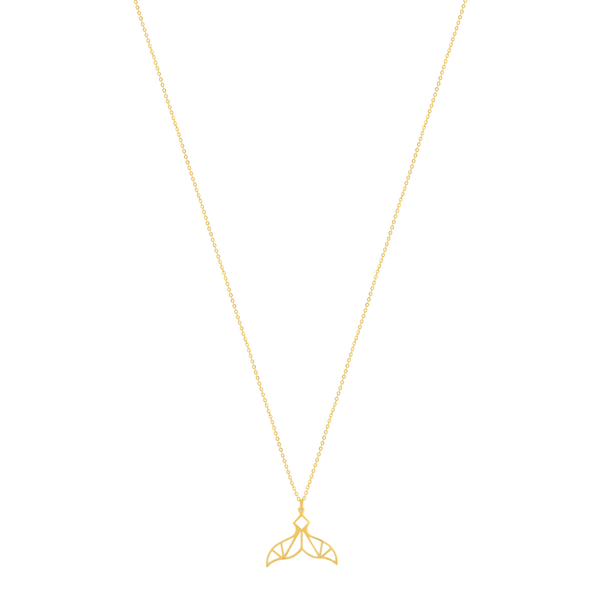 Collier acier dore 50 cm