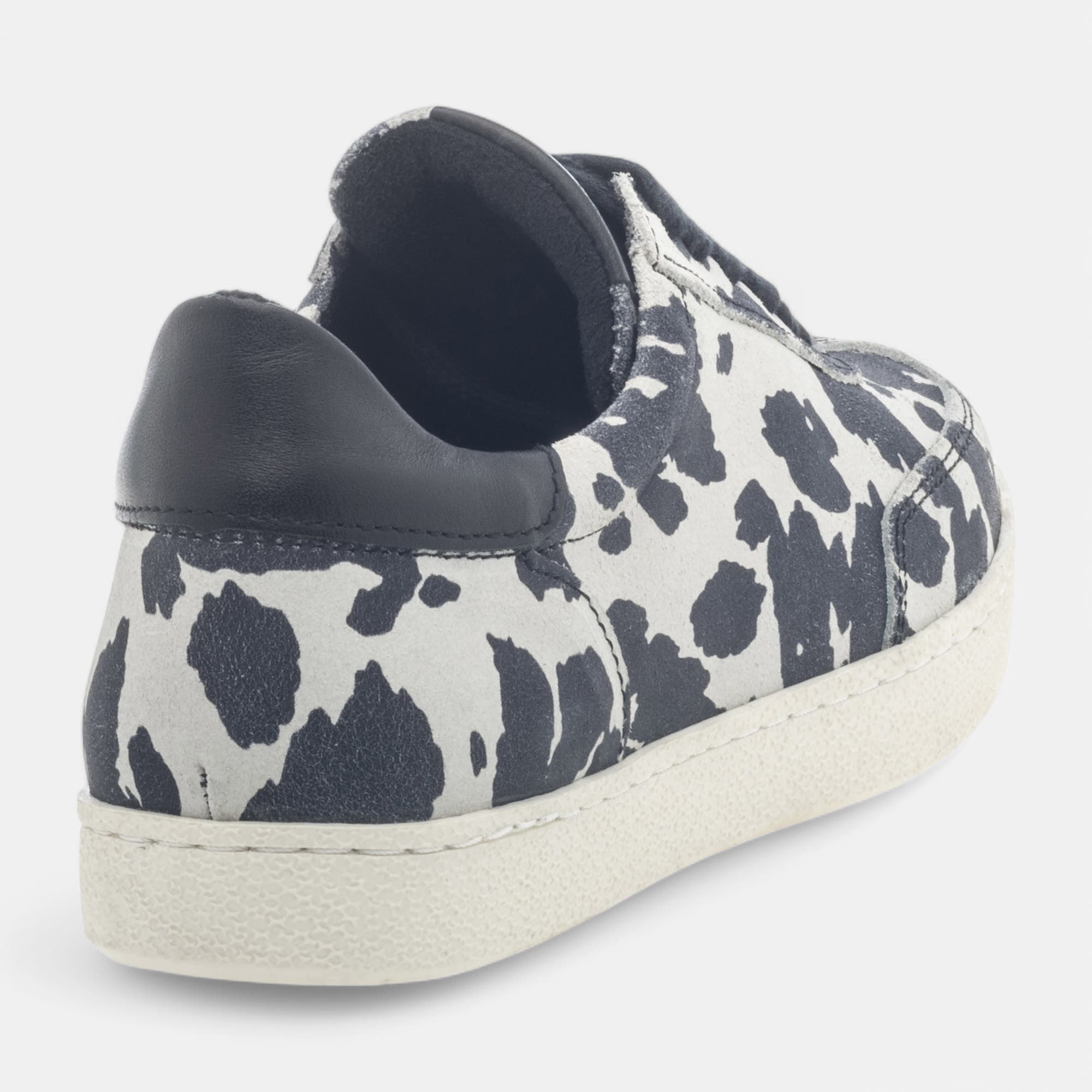 Baskets basses Femme en cuir noir