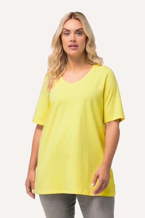 T-Shirt, A-Linie, V-Ausschnitt, Halbarm
