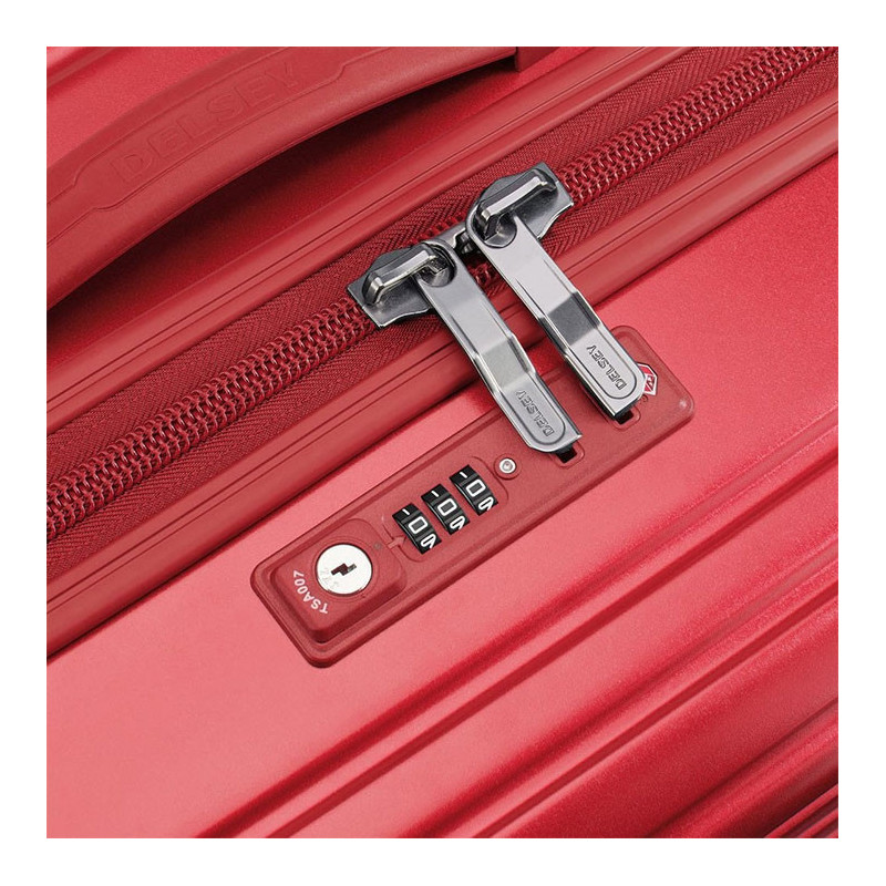 Valise cabine rigide Caumartin Plus Slim 55 cm Rouge