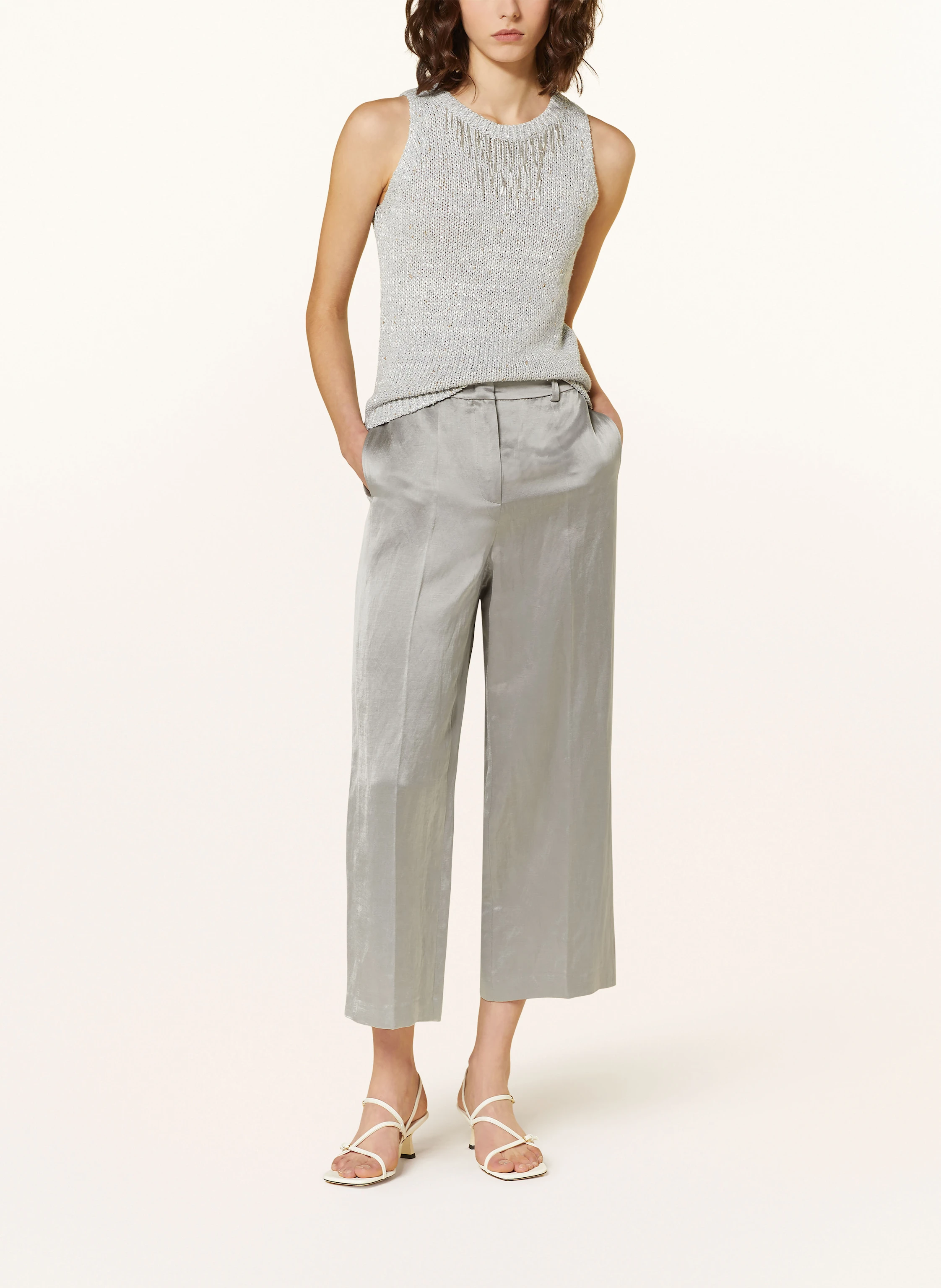 LUISA CERANO Satin-Culotte
