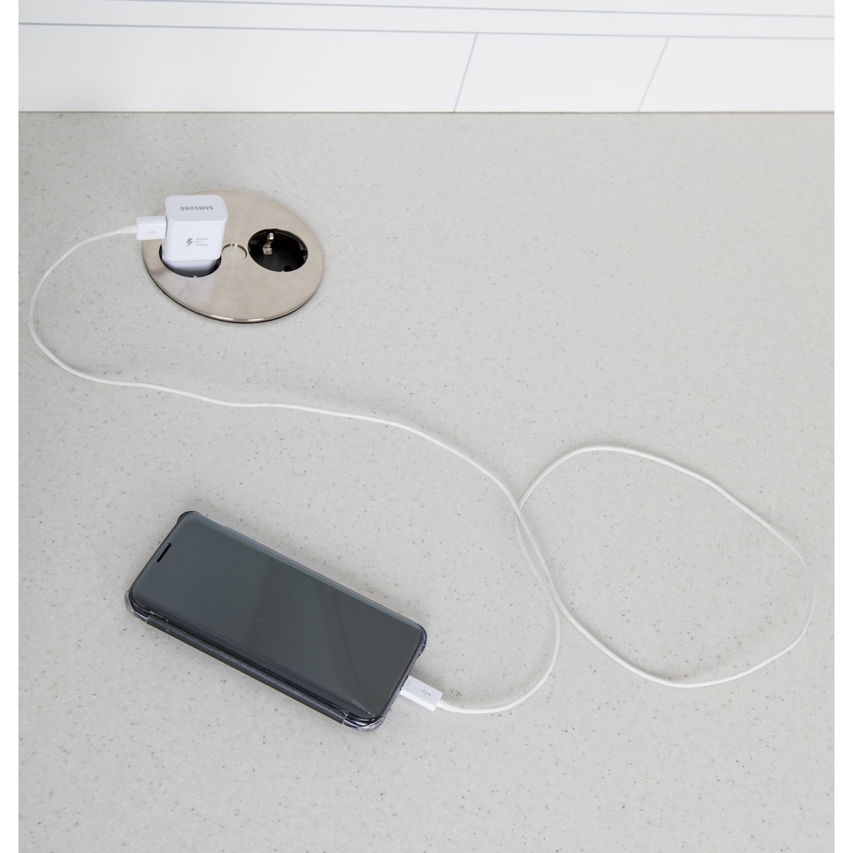 Epoq Twist stikkontakt (stål)