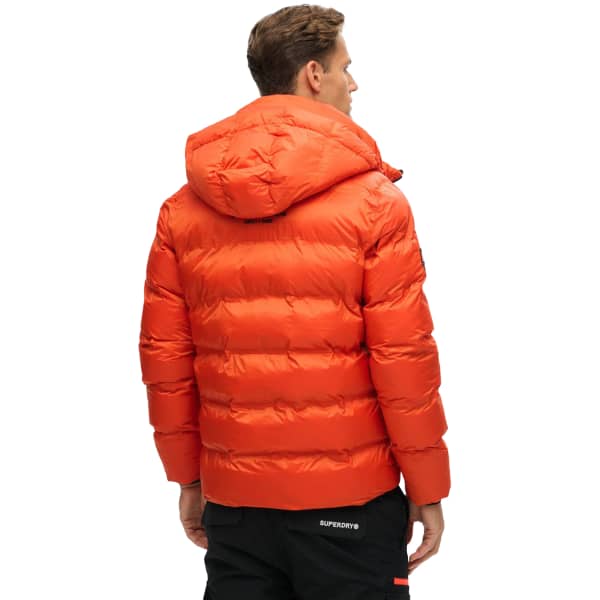 Veste de ski SUPERDRY SPORT PUFFER JACKET FLAME ORANGE