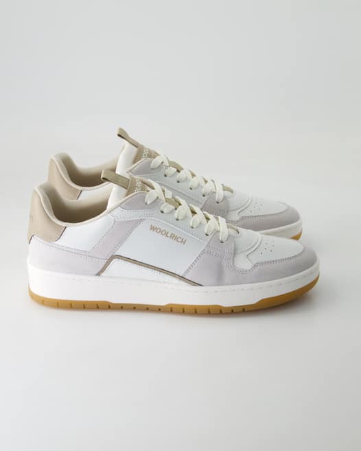 Woolrich Classic Basketball Sneaker in Weiß