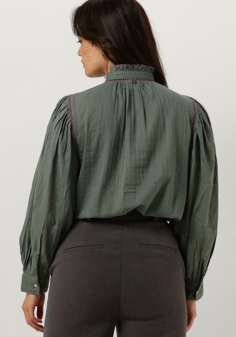 ANTIK BATIK khaki antik batik blouse anouki blouse