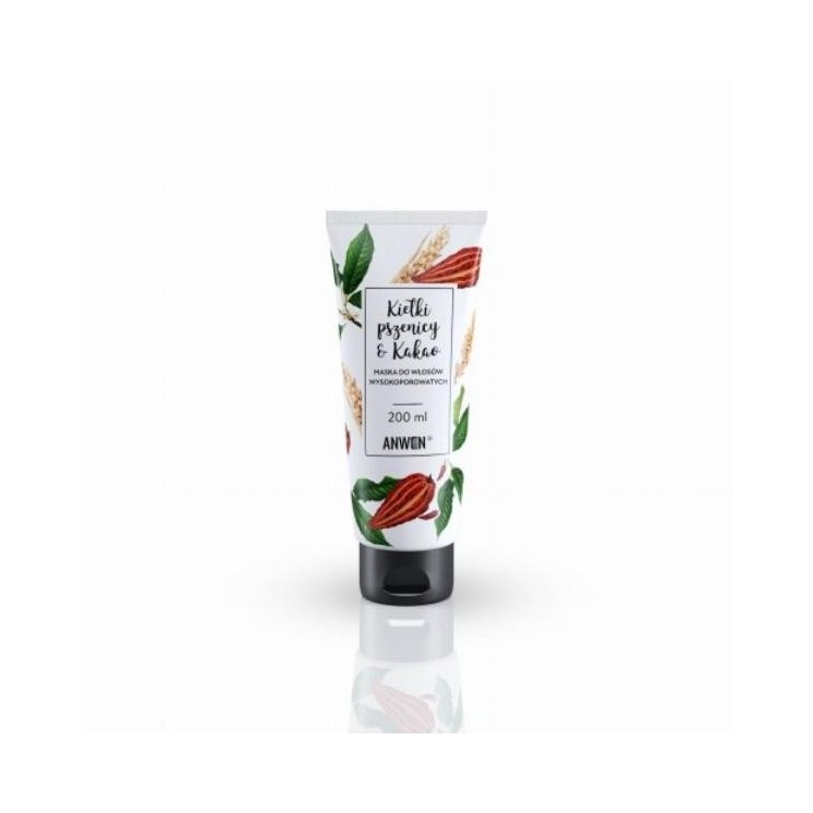 Anwen Masker voor hoog poreus haar Tarwekiemen en Cacao 200 ml