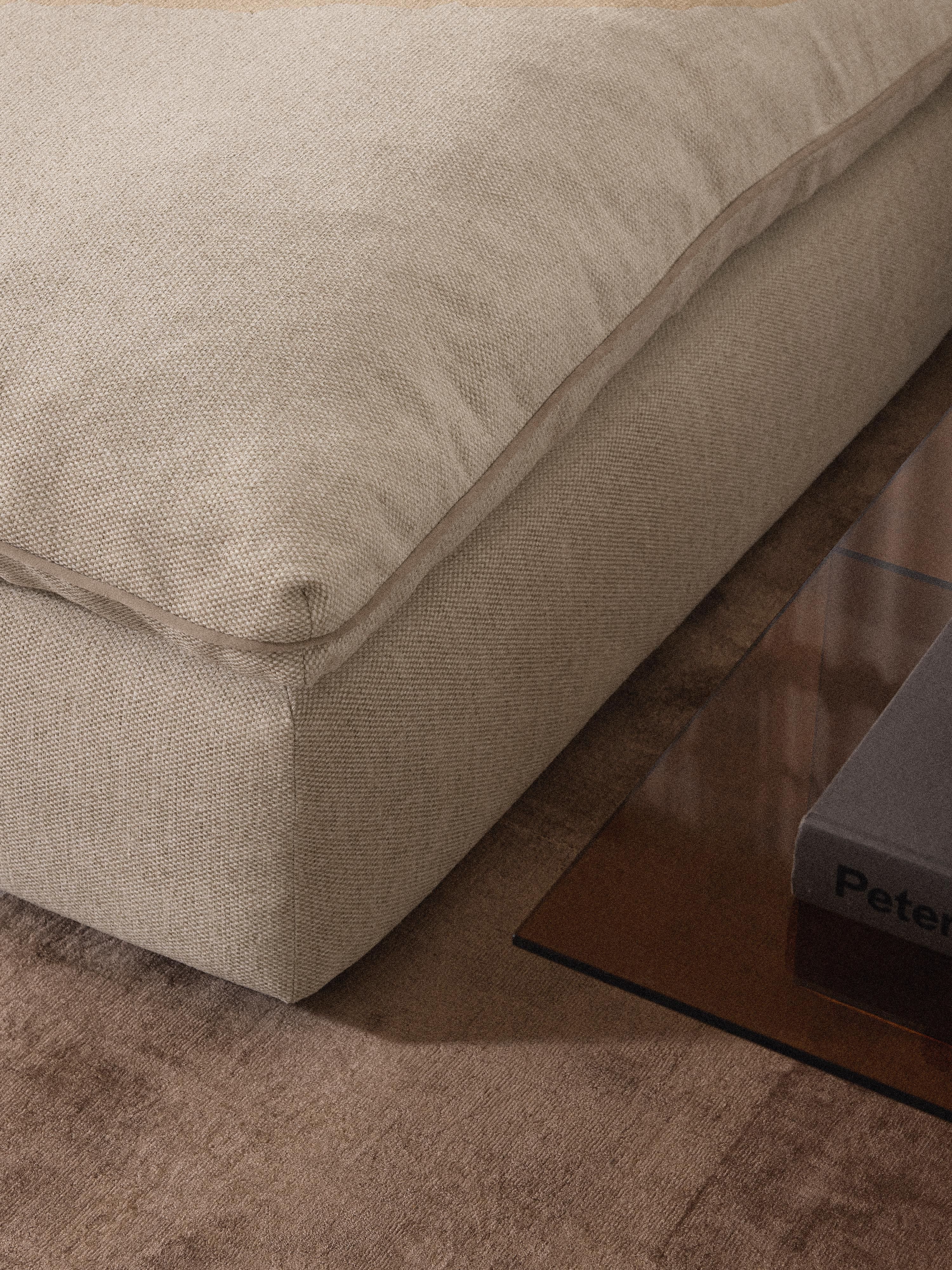 Modulaire XL bank Felix met poef (links/rechts)