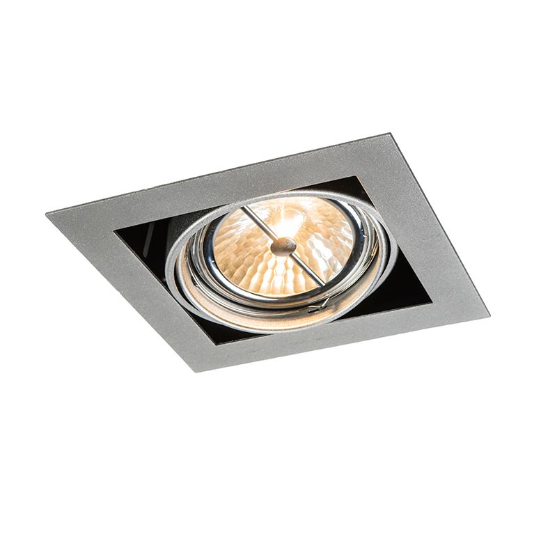 Inbouwspot staal G53 111mm verstelbaar - Oneon