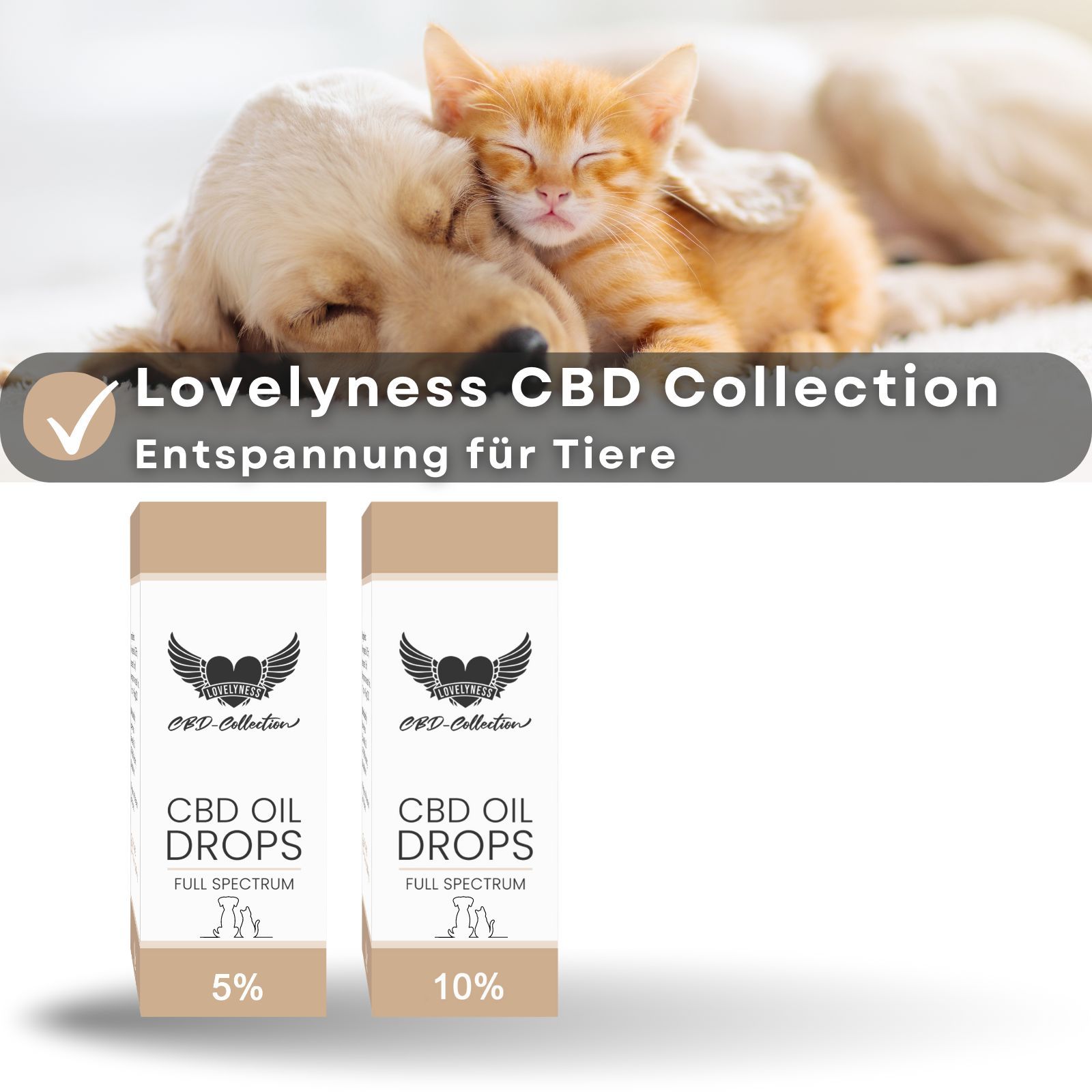 Lovelyness - CBD Öl 10% für Tiere, Hund und Katze