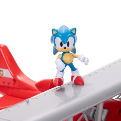 Sonic Tornado Biplane med Sonic-figur