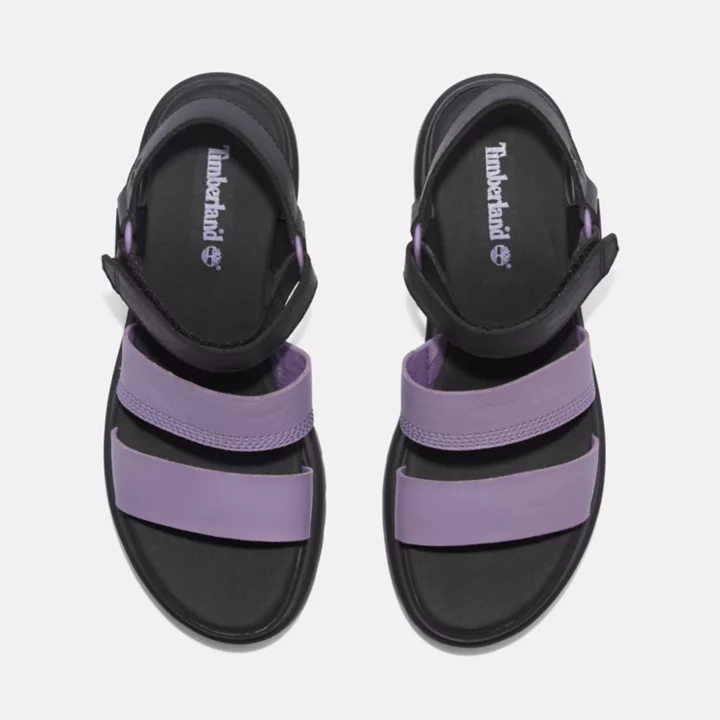 Sandale London Vibe à trois brides pour femme en violet
