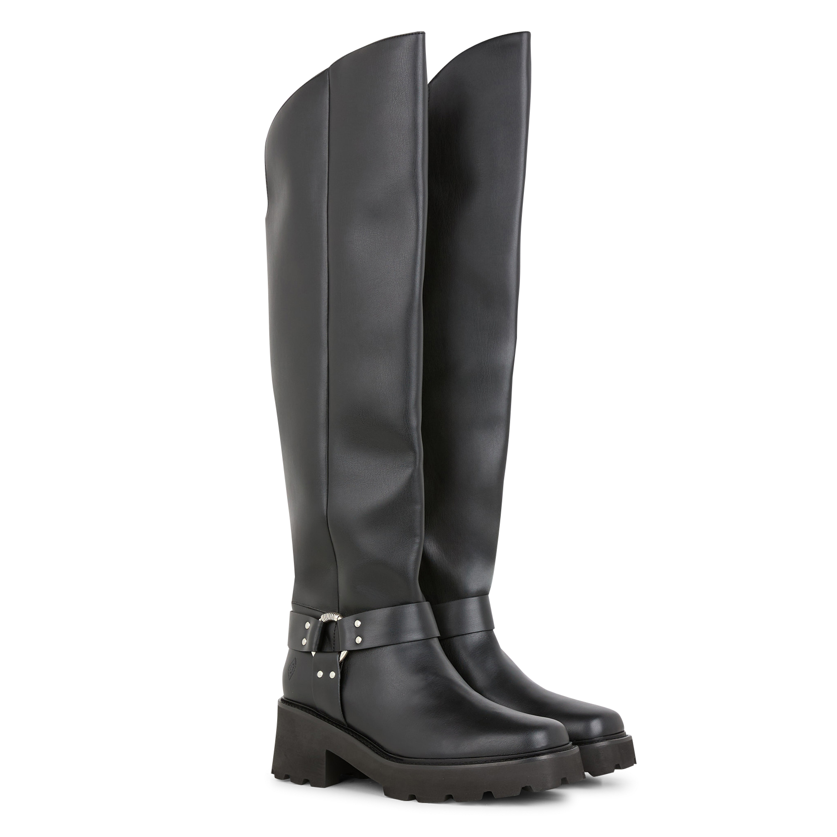 CIKER - Bottes hautes asymétriques | Noir