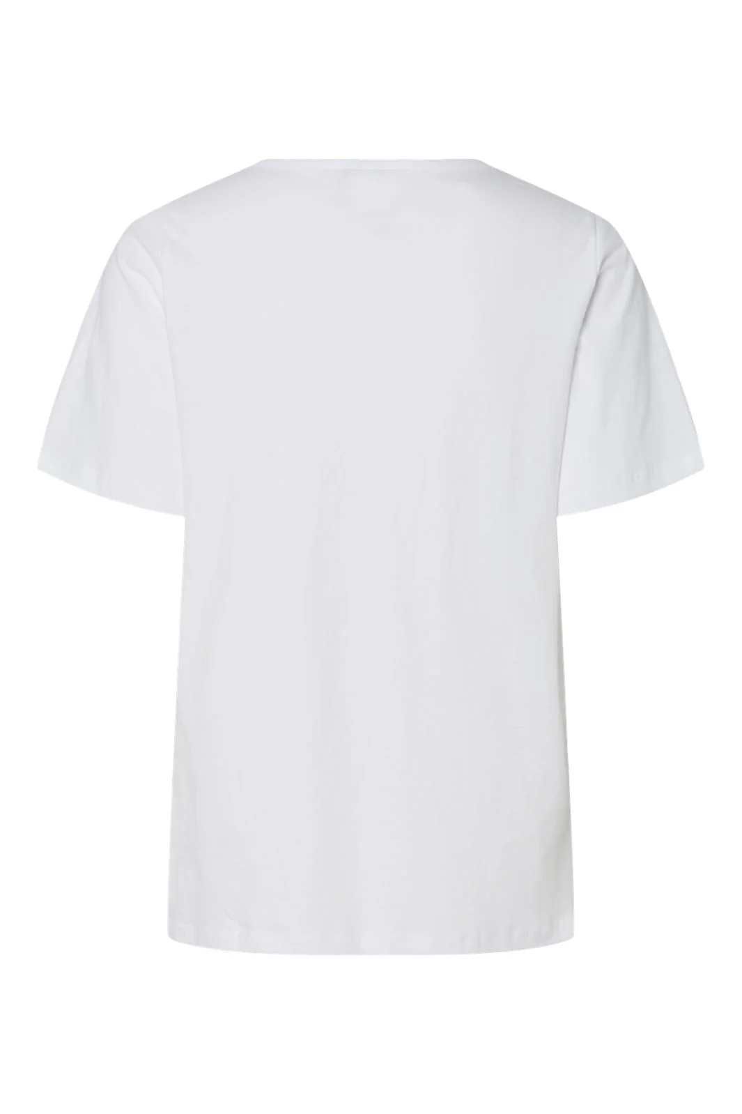 Pieces Pcpia Ss V-Neck Tee Fc 4770060 bright white leopard aop pocket