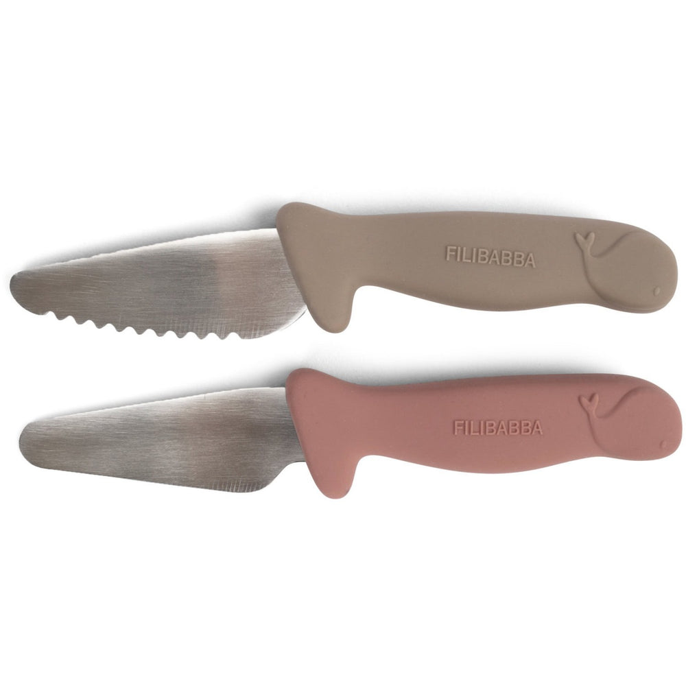 Køb FILIBABBA Knivsæt til børn - 2-pak - Warm Grey/Rose