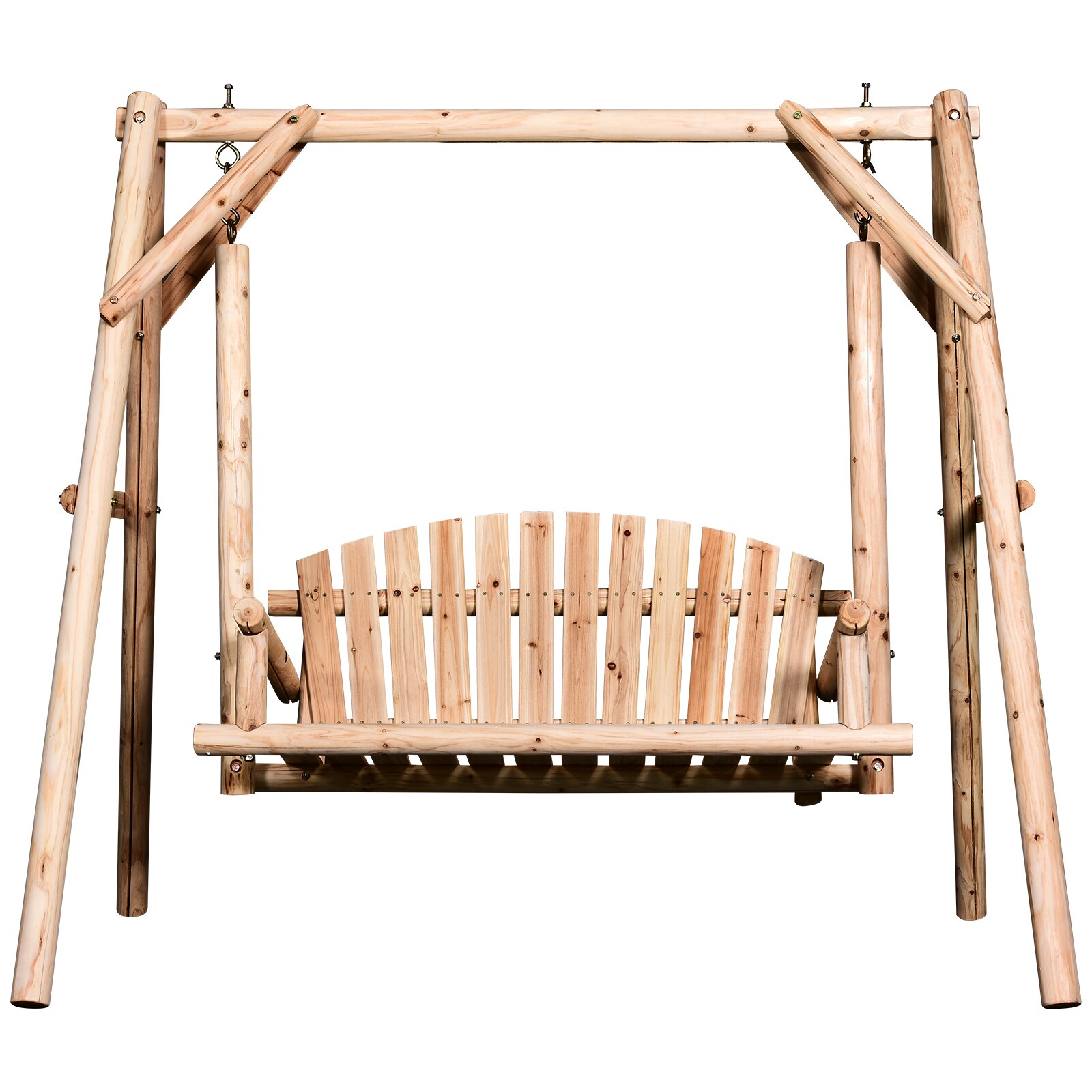 Outsunny Hollywoodschaukel als 2-Sitzer 187 x 137 x 170 cm (BxTxH)
