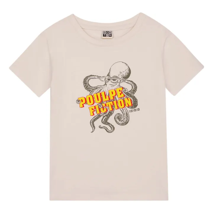Bonton T-Shirt Poulpe Coton Bio | Ecru
