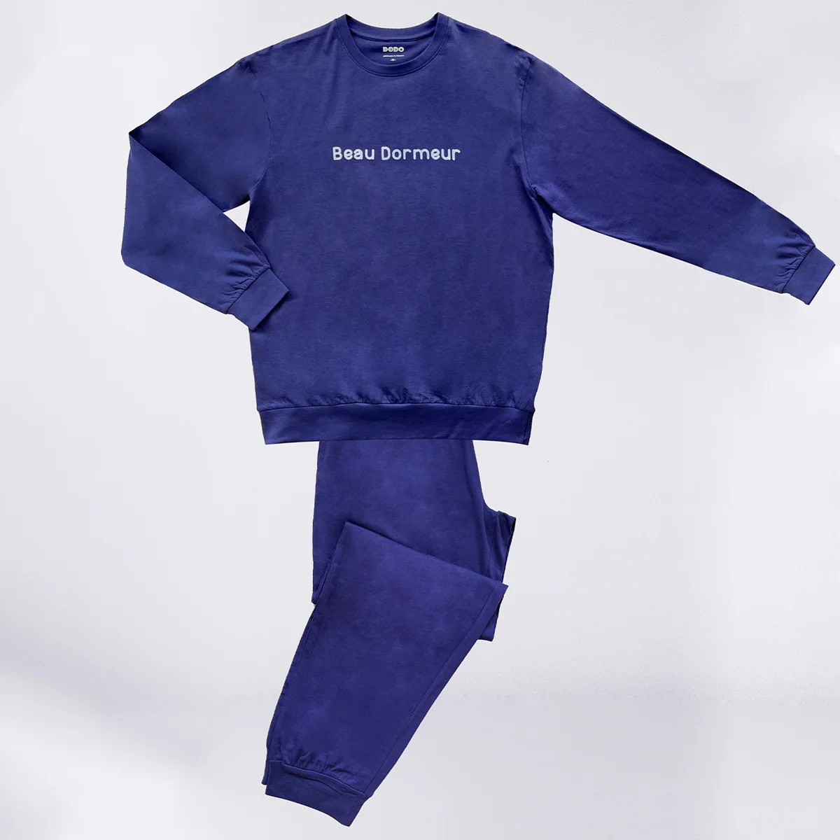 Pyjama homme BEAU DORMEUR bleu foncé
