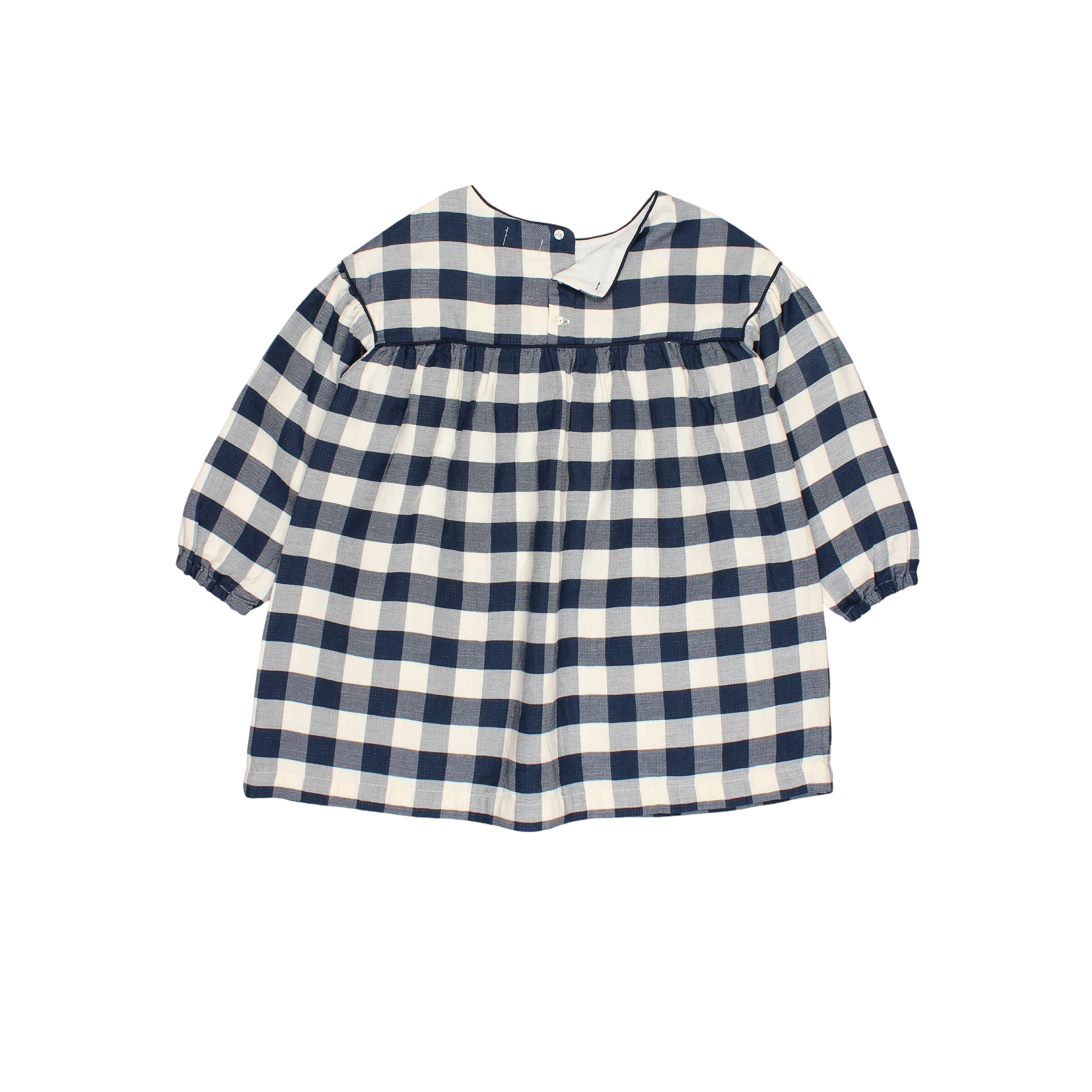 Kleid Gingham Navy