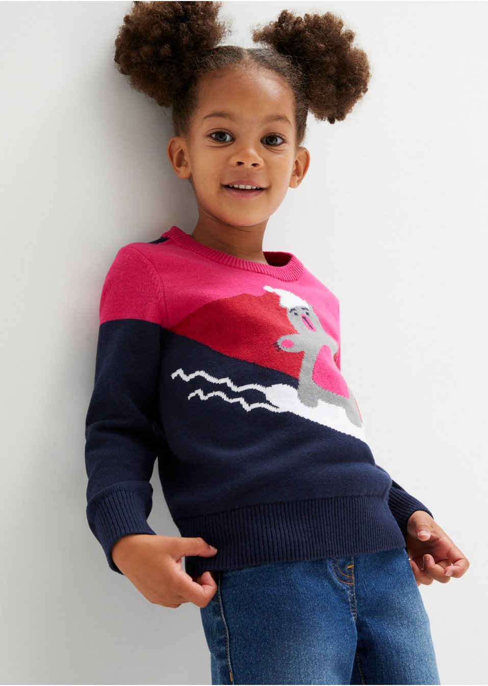 Pull en maille coton fille