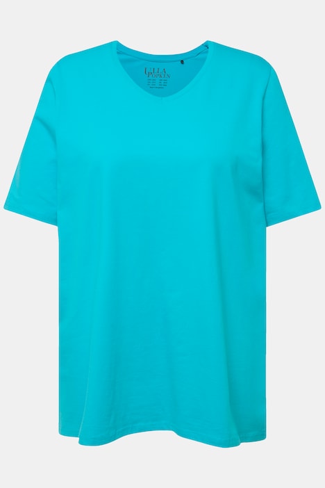 T-Shirt, A-Linie, V-Ausschnitt, Halbarm