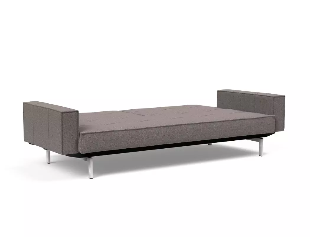 Schlafsofa mit Armlehnen Splitback Chrom