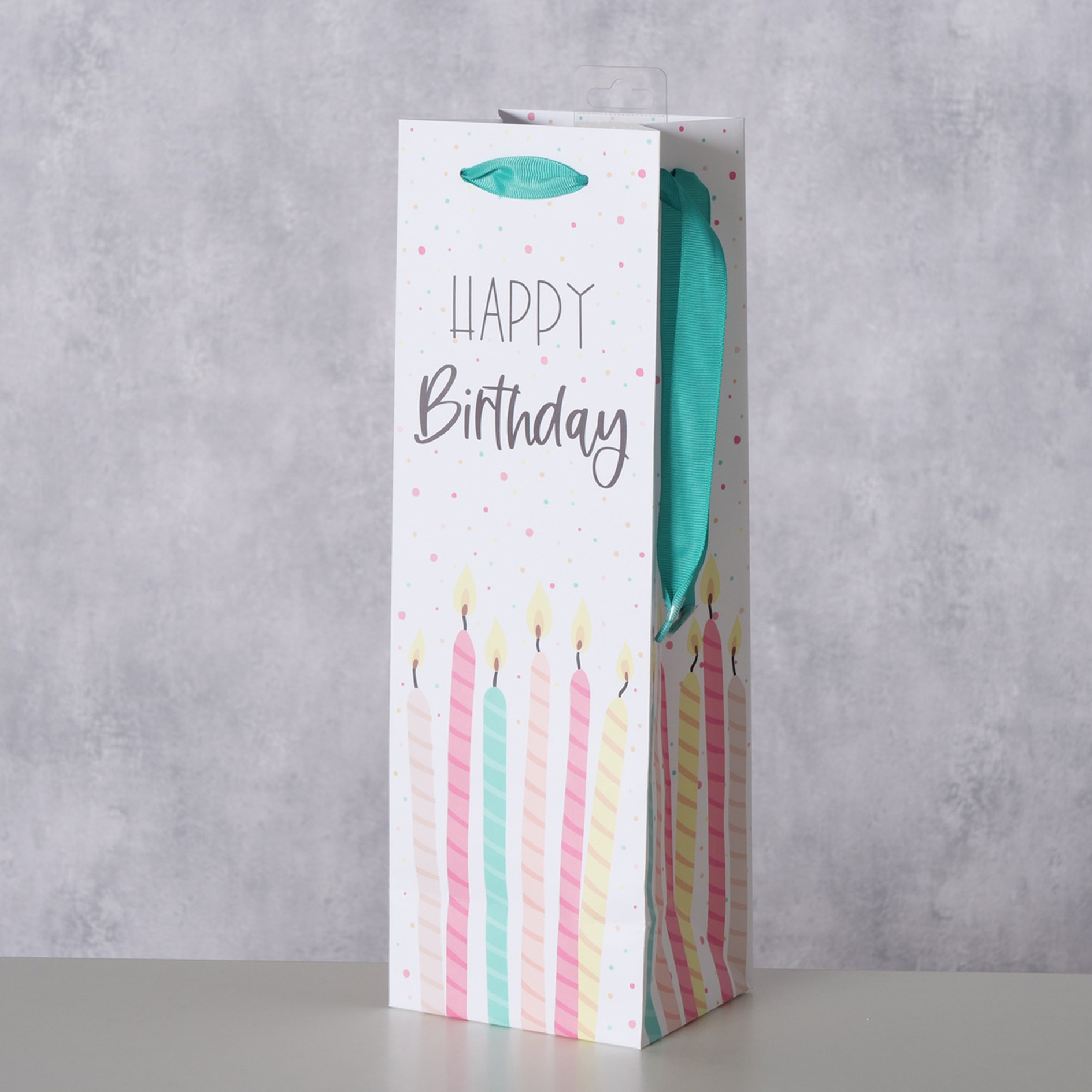 Geschenktüte HAPPY BIRTHDAY - mehrfarbig - 37 cm