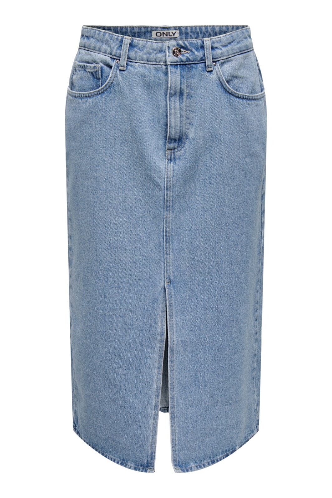 Only Onlbianca Midi Skirt Rea 4460381 light blue denim