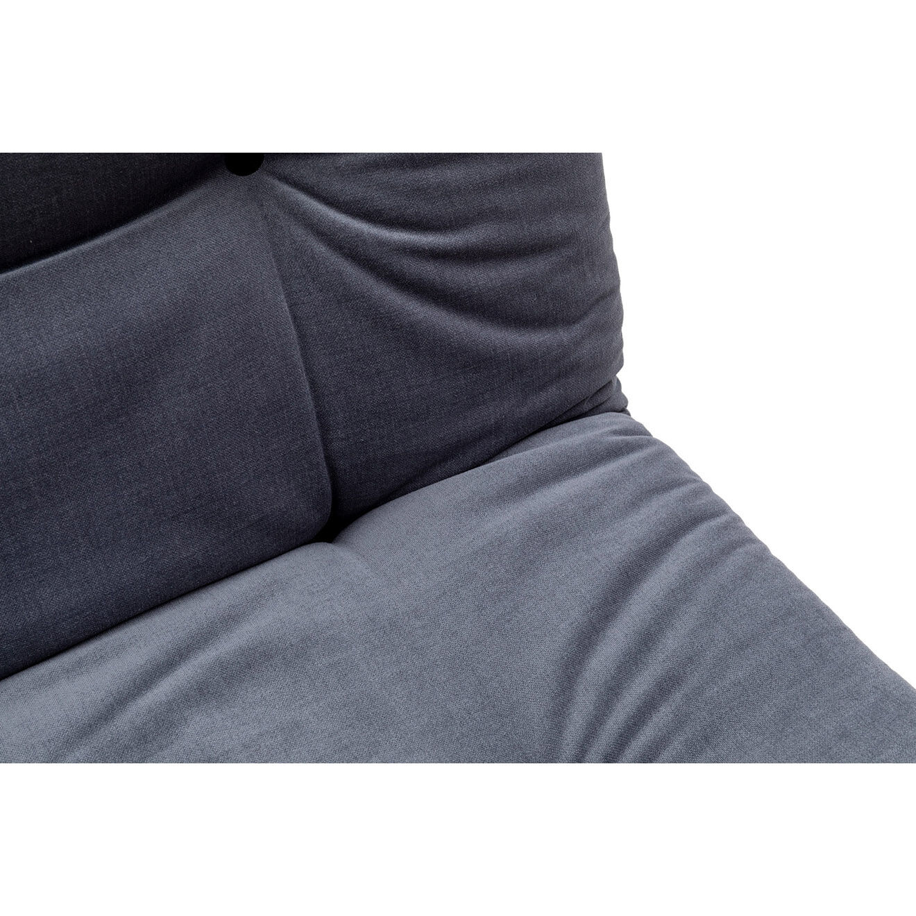 Homitis Fauteuil convertible pouf Misa gris - 120x68x26 cm