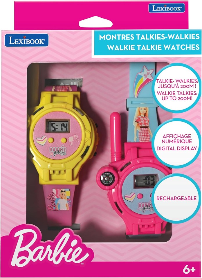 Lexibook - 2-i-1 Barbie Walkie Talkie-ur