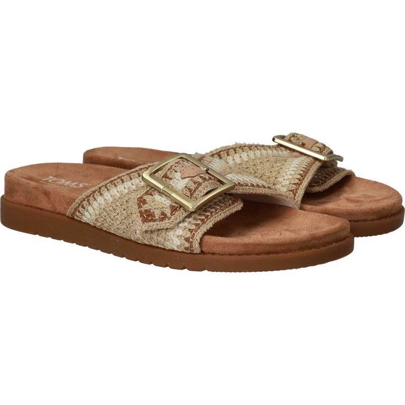 Toms Marin Slide Slippers Beige Dames
