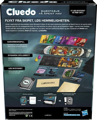 Hasbro Cluedo Spill Escape Sabotasje til Havs