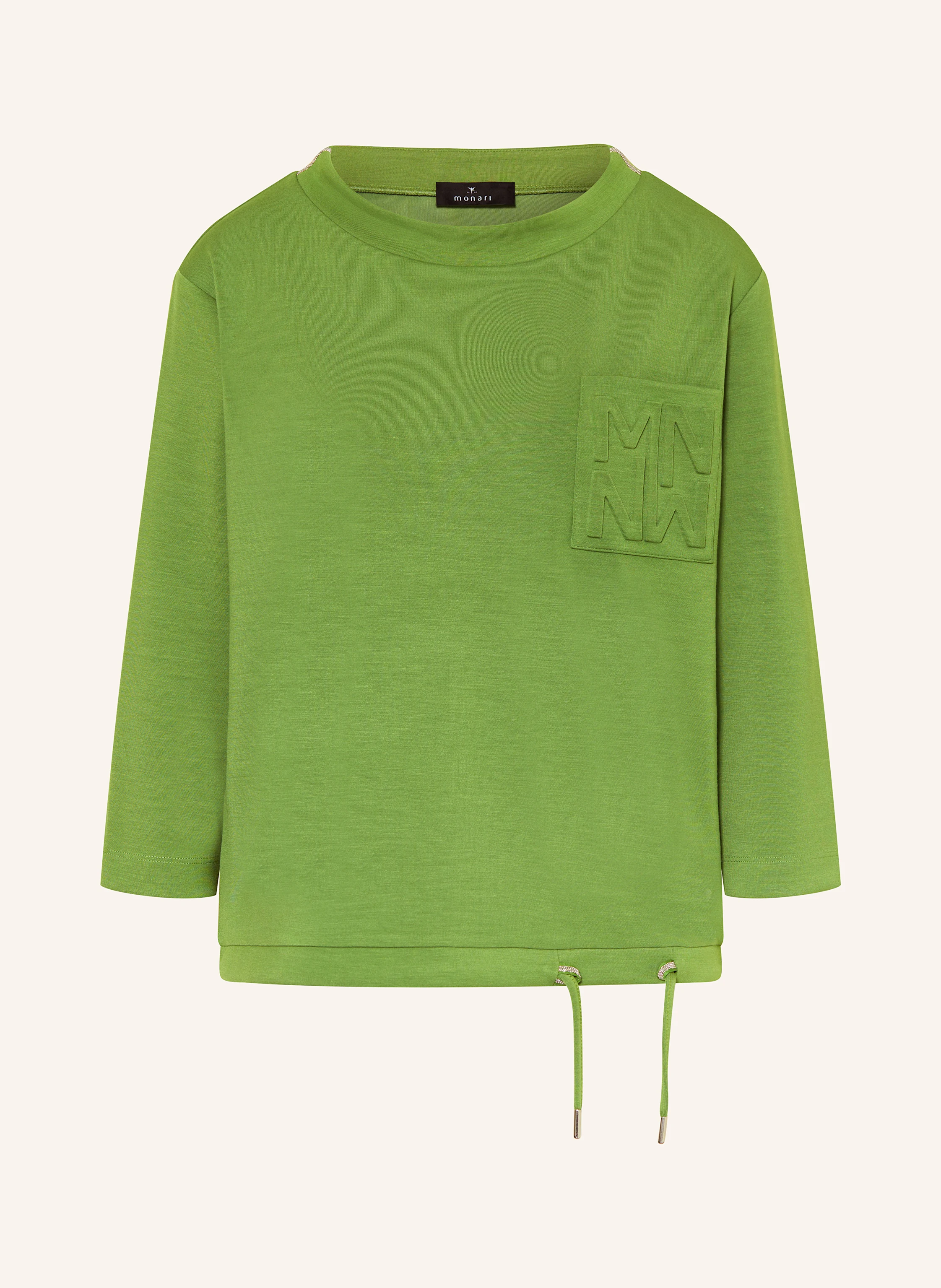 monari Shirt mit 3/4-Arm und Schmucksteinen
