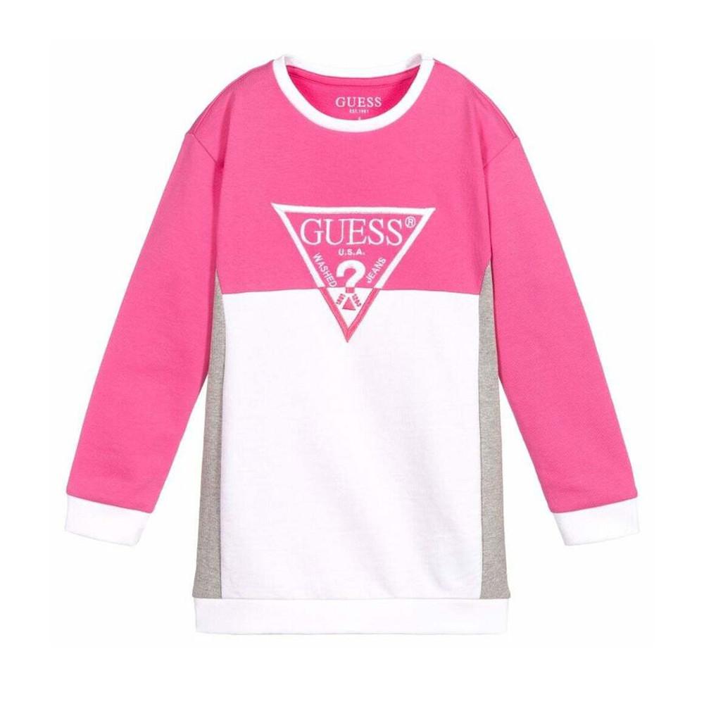 Guess Robe Rose Fille Guess Logo
