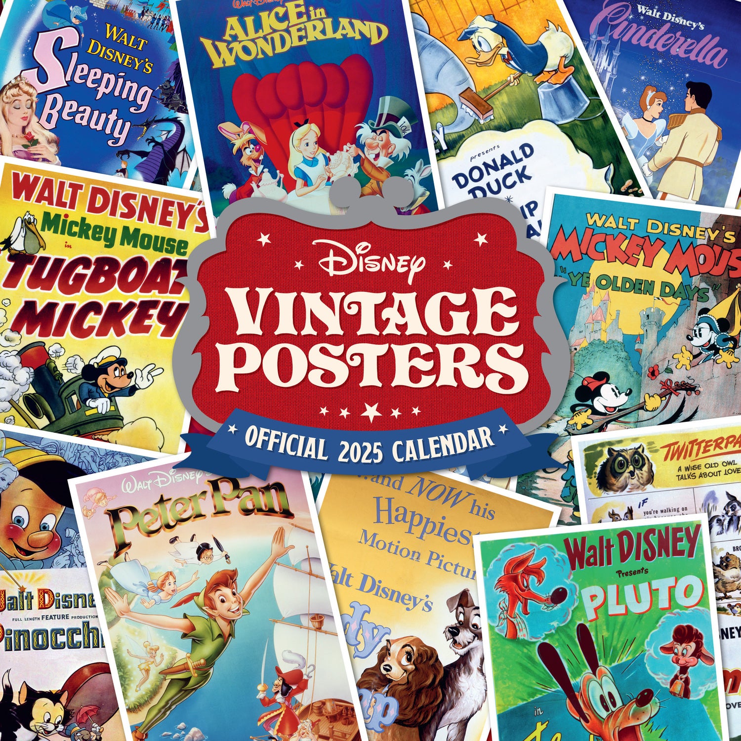 Plenty Gifts kalender Disney vintage 30 x 30 x 0,5 cm