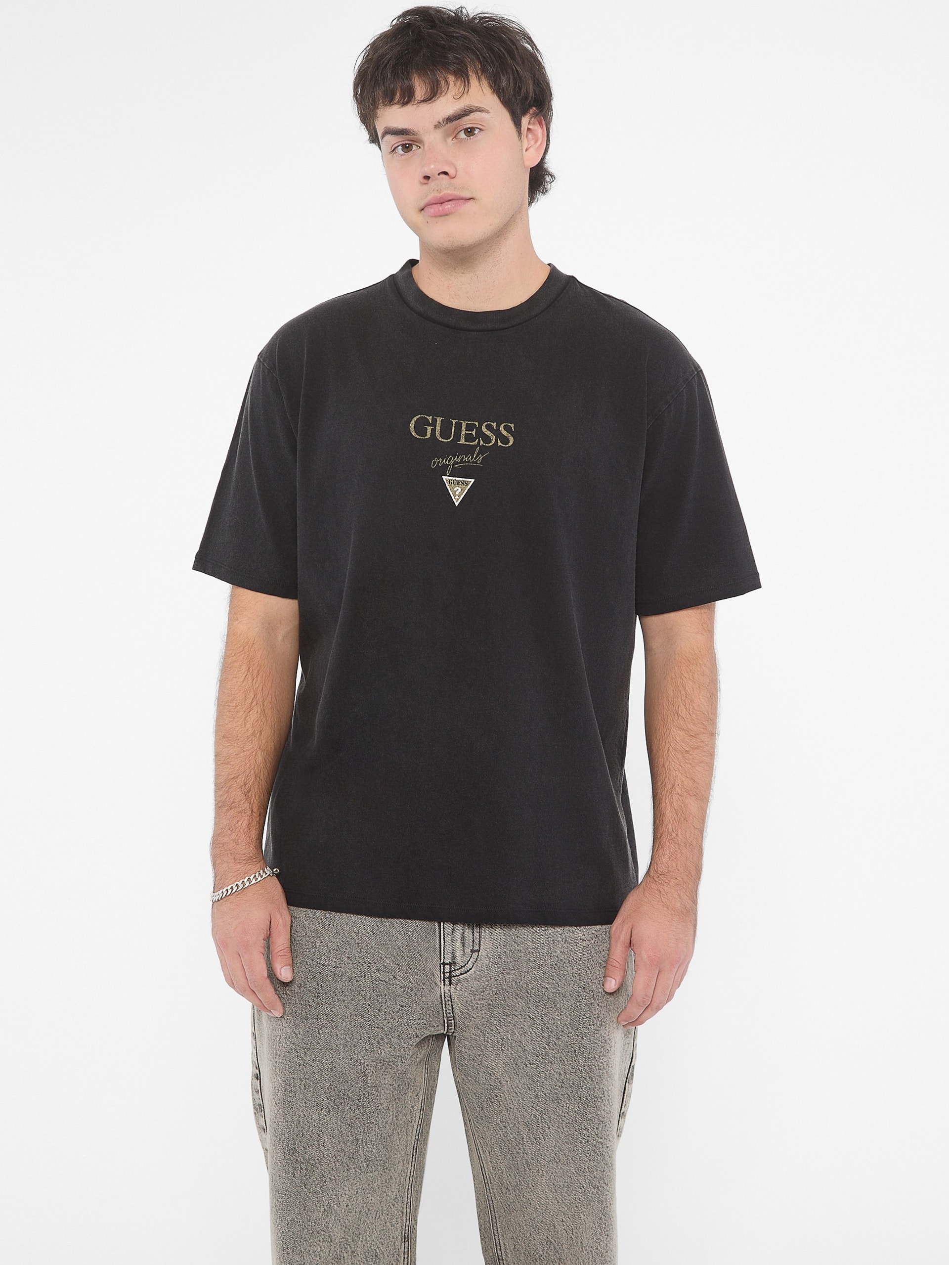 Camiseta GUESS Originals com o logo Baker