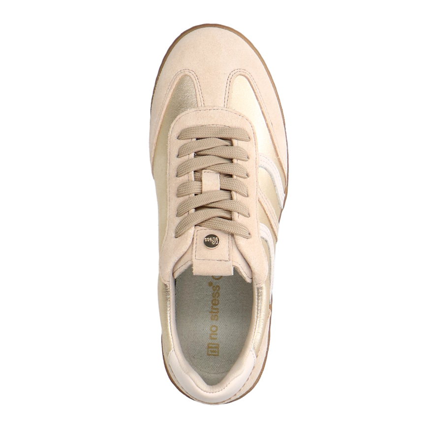 Gouden leren sneakers