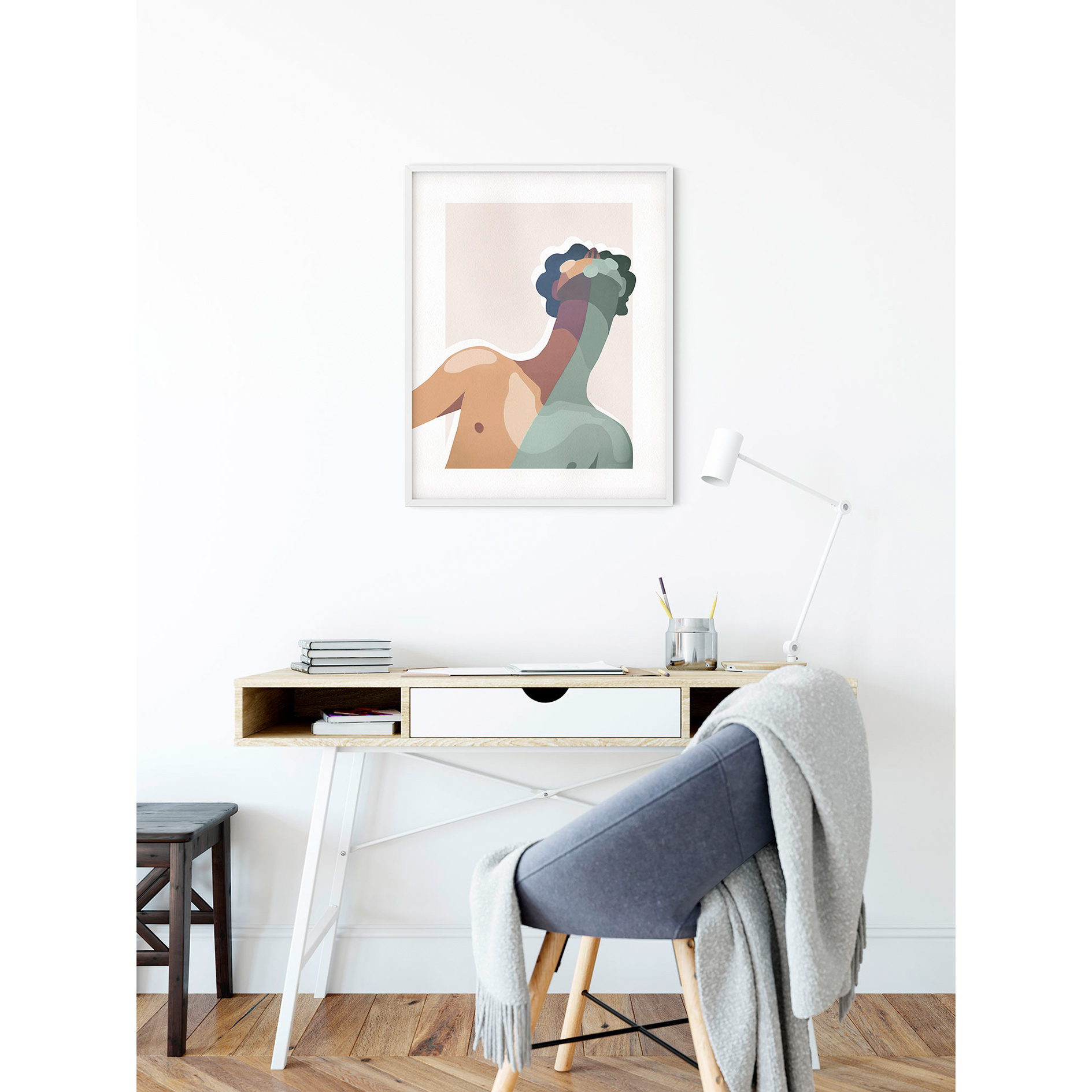 Wandbild NORTHERN BREEZE - pastell - 50x70 cm