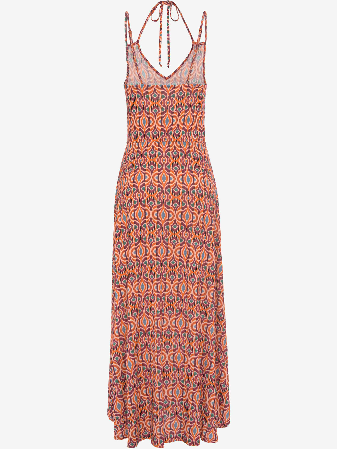 Robe longue encolure en v dégagée