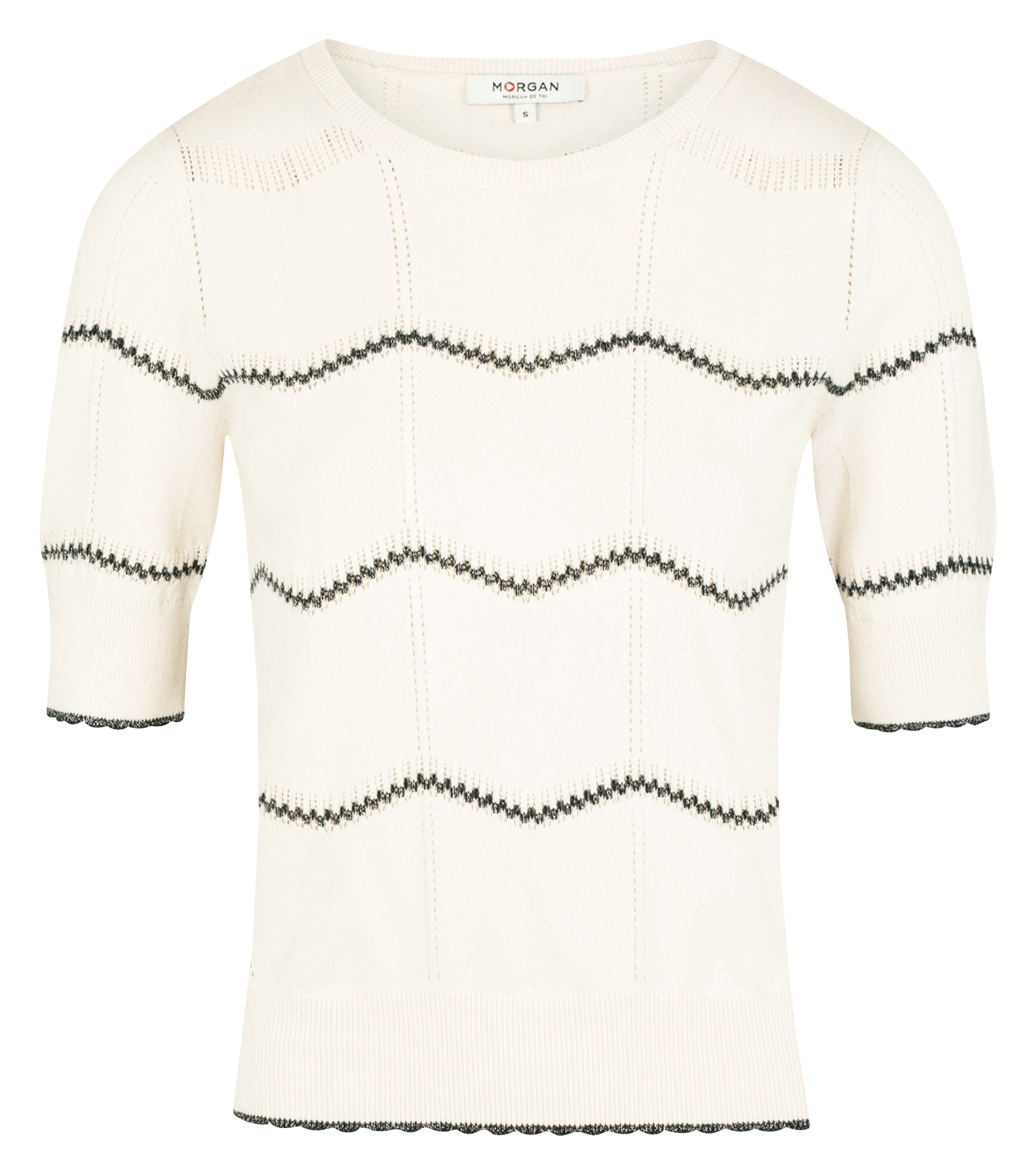 MPUCE - Pull col rond en coton mélangé | Beige