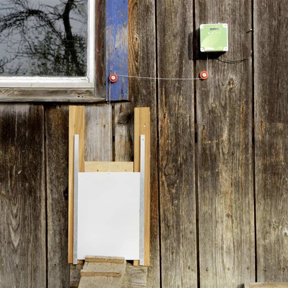 Ensemble de porte automatique de poulailler 220x330 mm 70547