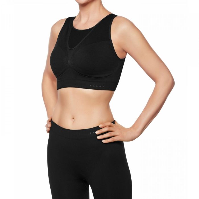 Falke Dame BH Bra Top Cup C/D Sort