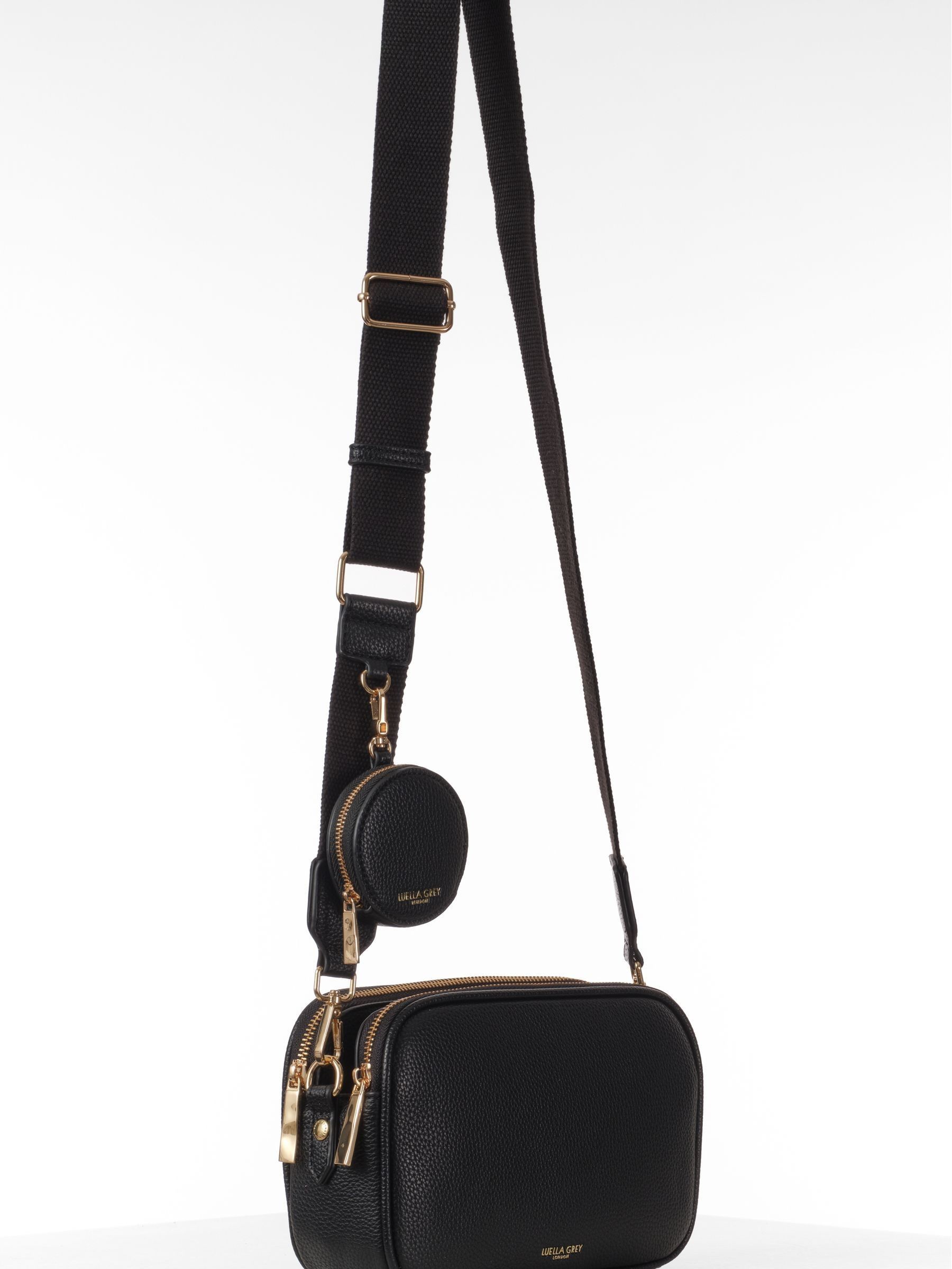 Zwart - Luella Grey Luella Grey Siobhan Camera Cross-Body Black Bag